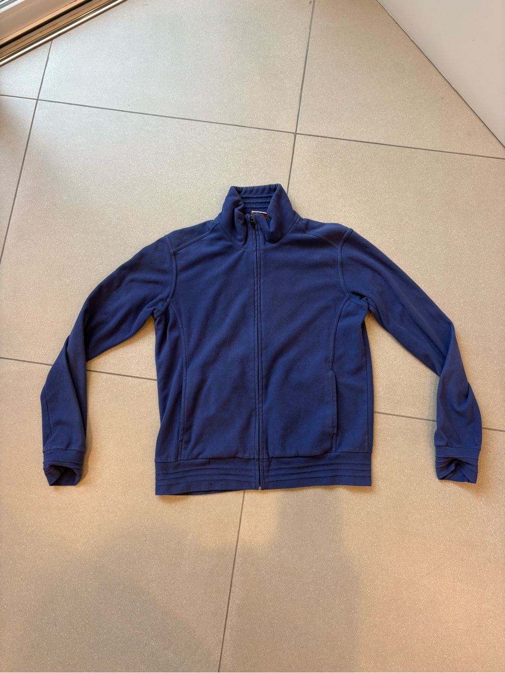 Women's Navy Full-Zip Sweater Jacket
